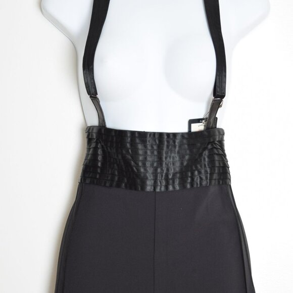 vintage Y2K Marithe Francois Girbaud suspender tuxedo pants jumpsuit black NWT - Picture 3 of 10